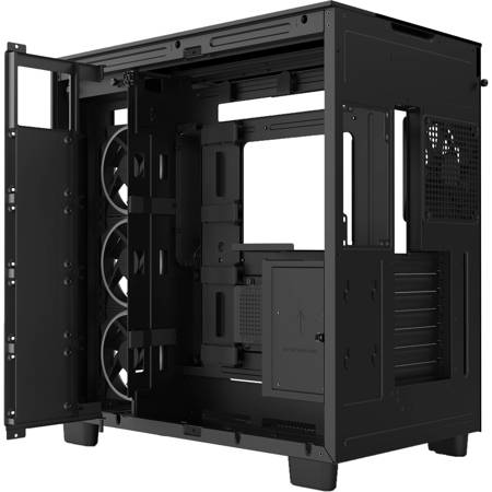 NZXT H9 Elite Dual-Chamber ATX Mid-Tower PC Case, Unique Glass