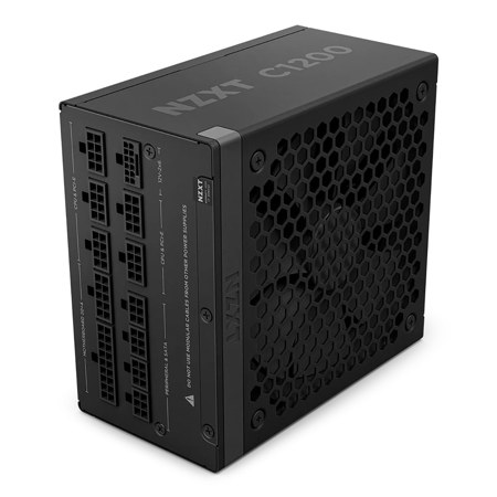 NZXT C1200 Gold 1200W 80+ Gold Certified Fully Modular ATX 3.1 Power Supply Unit, Black