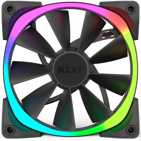 NZXT Aer RGB 120mm Digitally Controlled LED Fan for HUE+ PC Lighting, 3 Pack