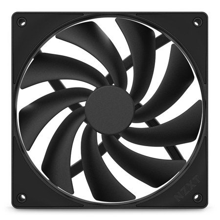 NZXT F140Q 140mm Quiet Airflow PWM Case Fan, Black