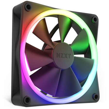 NZXT F120 RGB 120mm PWM Fan, Black