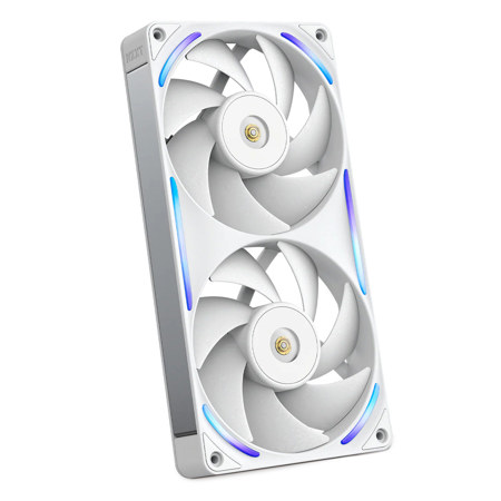 NZXT F Series Performance RGB Fan White 240mm (2x 120mm Fans)