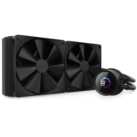 NZXT Kraken All-In-One Liquid CPU Cooler with LCD Display, Matte Black