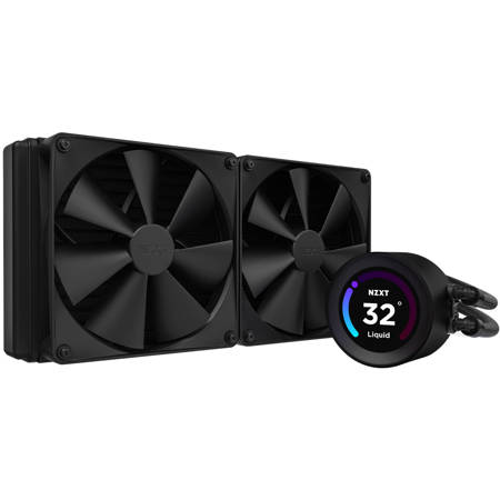NZXT Kraken Elite All-In-One Liquid CPU Cooler with LCD Display, Matte Black