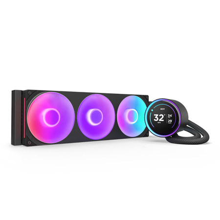 NZXT Kraken Elite RGB 360mm All-in-One Liquid CPU Cooler with LCD Display, Black