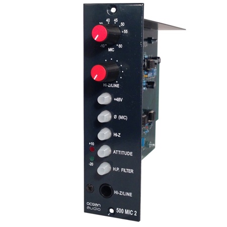 Ocean Audio 500 Mic Pre Two Mic / Line Preamp Module
