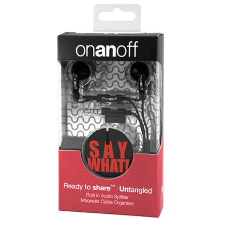 Onanoff LoveBuds HD Earbuds with Audio Splitter, Say What Magneat