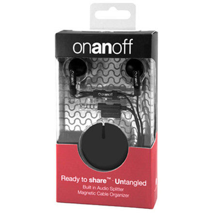 Onanoff Magnum HD Noise-Isolating Earbuds, Gunmetal with Black Magneat