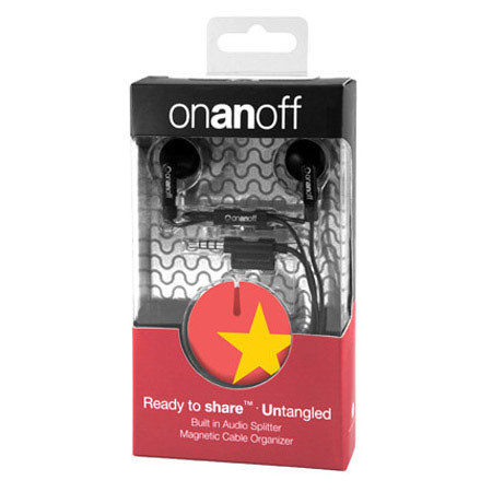 Onanoff Magnum HD Noise-Isolating Earbuds, Gunmetal with Star Magneat