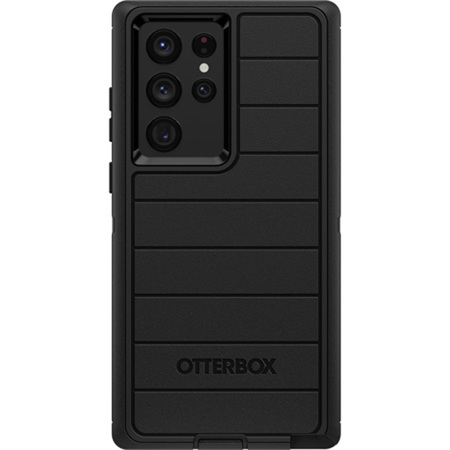 OtterBox Defender Series Pro Rugged Antimicrobial Case with Holster for Samsung Galaxy S22 Ultra Smartphone, Black