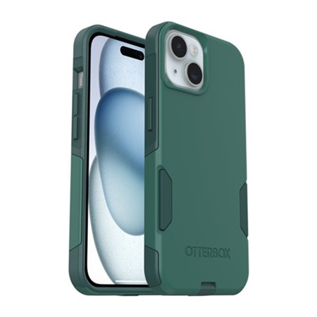 OtterBox Commuter Series Case with MagSafe for Apple iPhone 15, 14 and 13, Green