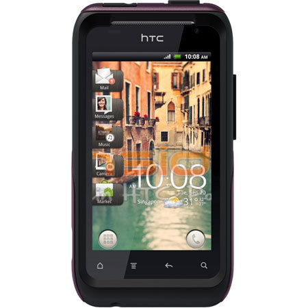 OtterBox Commuter Case for HTC Rhyme - Eggplant Plastic/Black Silicone