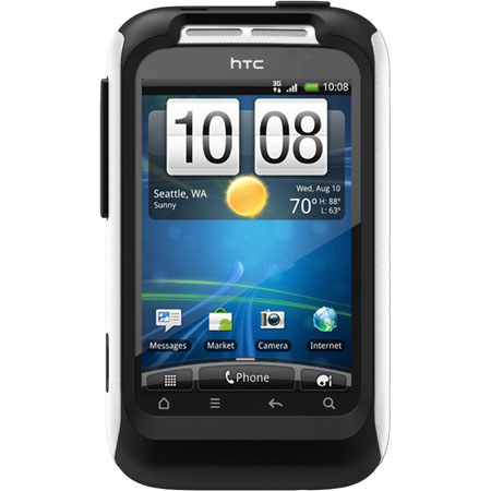 OtterBox Commuter Case for HTC Wildfire S - White Plastic/Black Silicone