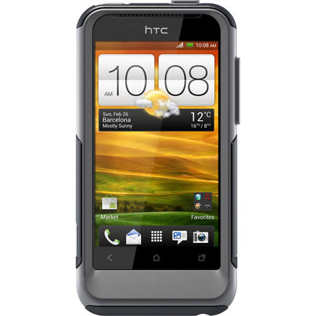 OtterBox Commuter Case for HTC One V Smartphone, Black/Gunmetal Gray