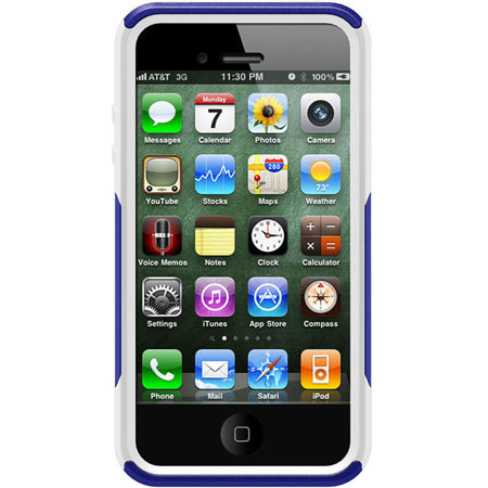 Otterbox Commuter Case for iPhone 4S, Zircon Blue/White