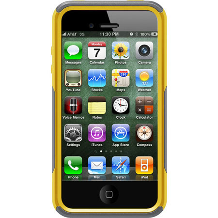 Otterbox Commuter Case for iPhone 4S, Gunmetal Grey/Sun Yellow