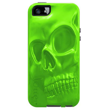 OtterBox Commuter Case for iPhone 5, 3D Skull Design, Ninja Green