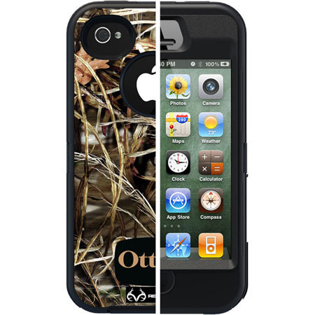 Otterbox Defender Case for i-Phone 4S - Black Max 4/Realtree Camo Pattern