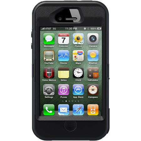 OtterBox Defender Case for Apple iPhone 4S - Ocean IMD Design (Black/Black)