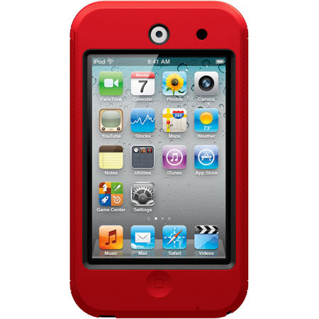 OtterBox Defender Case for Apple iTouch 4G - Black/Red