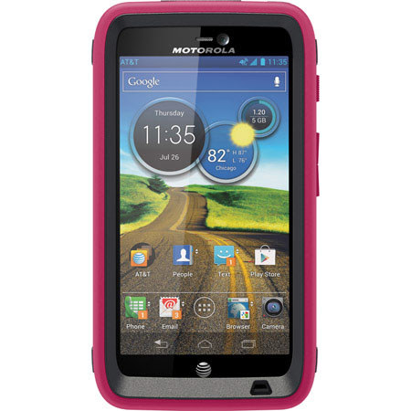 OtterBox Defender Case for Motorola ATRIX HD Smartphones, Pink Strike