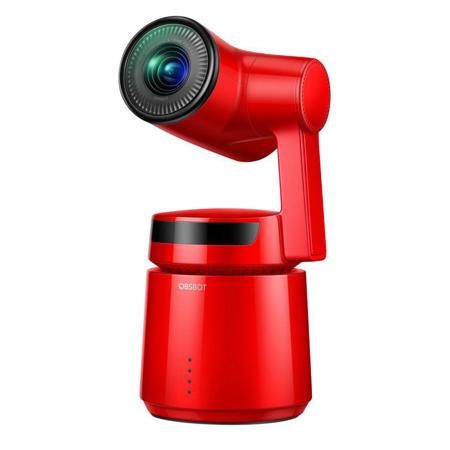 OBSBOT Tail AI Auto-Director 12.4MP AI Camera, 3.5x Optical Zoom, Red