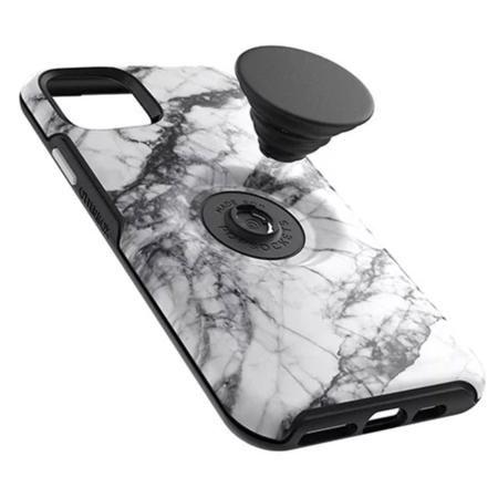 OtterBox Otter + Pop Symmetry Case for iPhone 11 Pro Max, White Marble