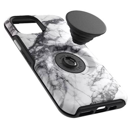 OtterBox Otter + Pop Symmetry Case for iPhone 11 Pro, White Marble