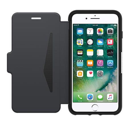 OtterBox Strada Folio Case for iPhone 7 Plus, Onyx