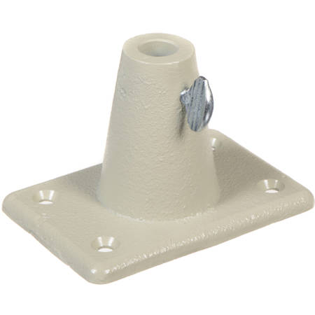 O.C. White Permanent Screw Down Base for ProBoom Elite & Junior Mic Booms, White