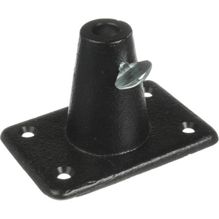 O.C. White Permanent Screw Down Base for ProBoom Elite and Junior Mic Booms, Carbon Black