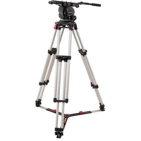 OConnor 120EX Fluid Head with Cine HD 2-Section Aluminum Tripod, Ground Spreader