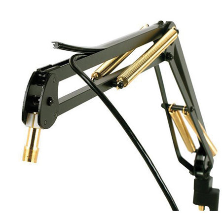 O.C. White ProBoom Elite 45" Extended Microphone Arm, Black & Gold