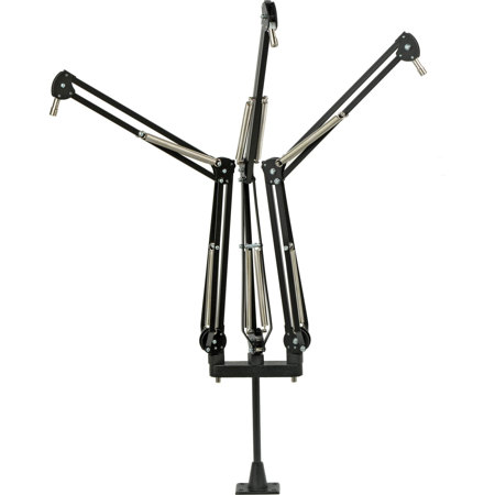 ProBoom Deluxe 29" Extended Triple Mic Arm with 12" Vertical Riser, Shadow White