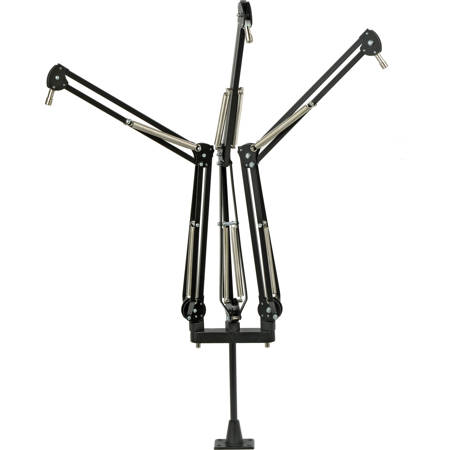 ProBoom Deluxe 29" Extended Triple Mic Arm with 12" Vertical Riser, Carbon Black