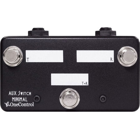 One Control AUX Switch Pedal with 1x TS Input, 2x TS Outputs and Footswitch