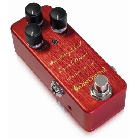 One Control Strawberry-Red Overdrive Pedal