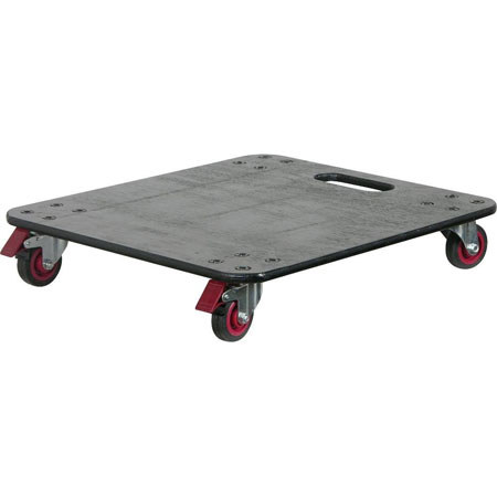 Odysseyy ADP30E 3" Four Swivel Caster 1/2" Thick Dolly Plate w/2 Front Brakes