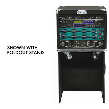 Odysseyy CRP08W Carpeted Rack Case w/Built-in Wheels, 8U
