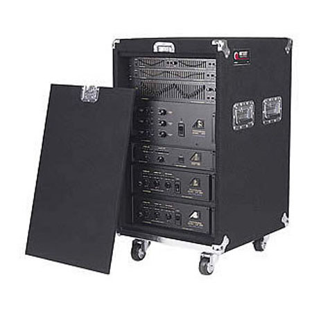 Odysseyy CRP16W Carpeted Rack Case w/Built-in Wheels, 16U
