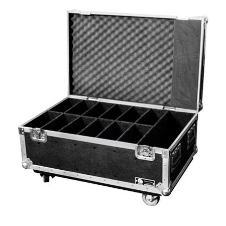 Odysseyy Flat LED Par Case w/Wheels f/12 ADJ Mega Par 50's