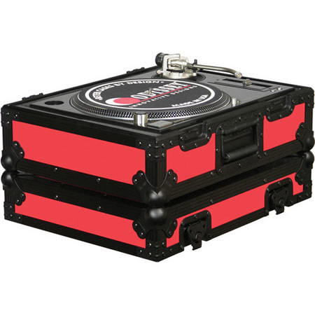 Odysseyy FR1200BKRED Flight Ready Series Turntable Case, Black/Red