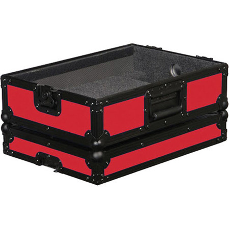 Odysseyy FR12MIXBKBLUE 12" Flight Ready DJ Mixer Case, Black/Red