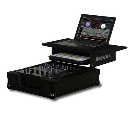 Odyssey Flight FX Series FFXGS12MIXBL Glide Style DJ Mixer Case for 12" DJ Mixer