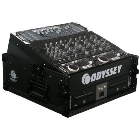 Odysseyy Black Label Flight Zone ATA Combo Rack Case, 10U Slant, 2U Vertical