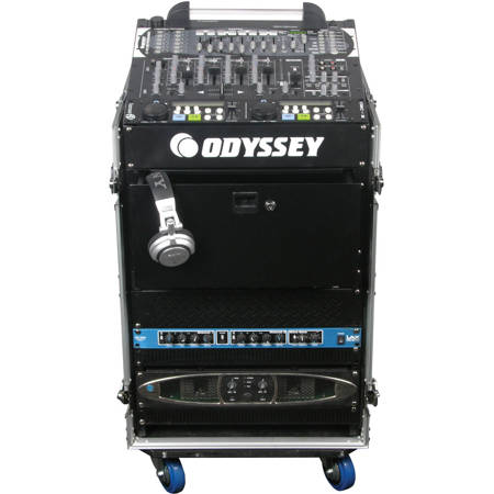 Odysseyy Flight Zone ATA Combo Rack Case w/Wheels, 10Ux14U Space