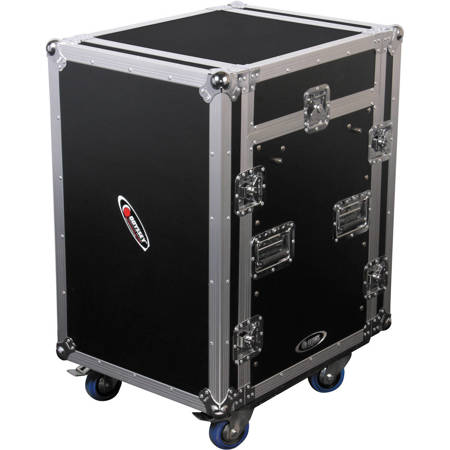 Odyssey Innovative Designs Flight Zone ATA Combo Rack Case with Wheels, 11Ux12U Space