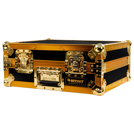 Odyssey Innovative Designs Limited Edition Gold Flight Case for 1200 Style DJ Turntables