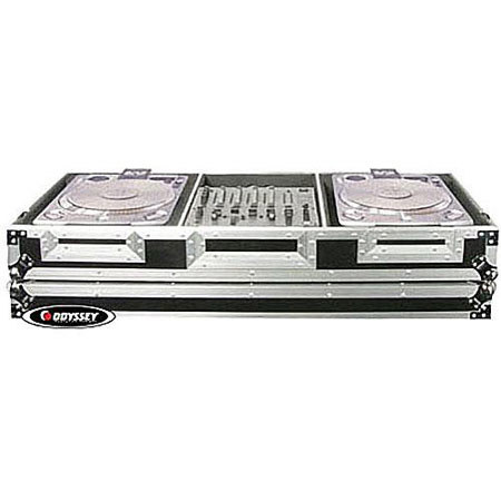 Odyssey Numark DJ Coffin Case for 2 CDX Players & 12" Mixer with Wheels
