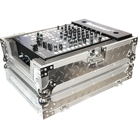 Odysseyy Silver Diamond Plated 12" Wide DJ Mixer Flight Zone Case